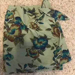 Floral Wraparound Skirt